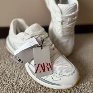 Zara Off-White Technical Sneakers